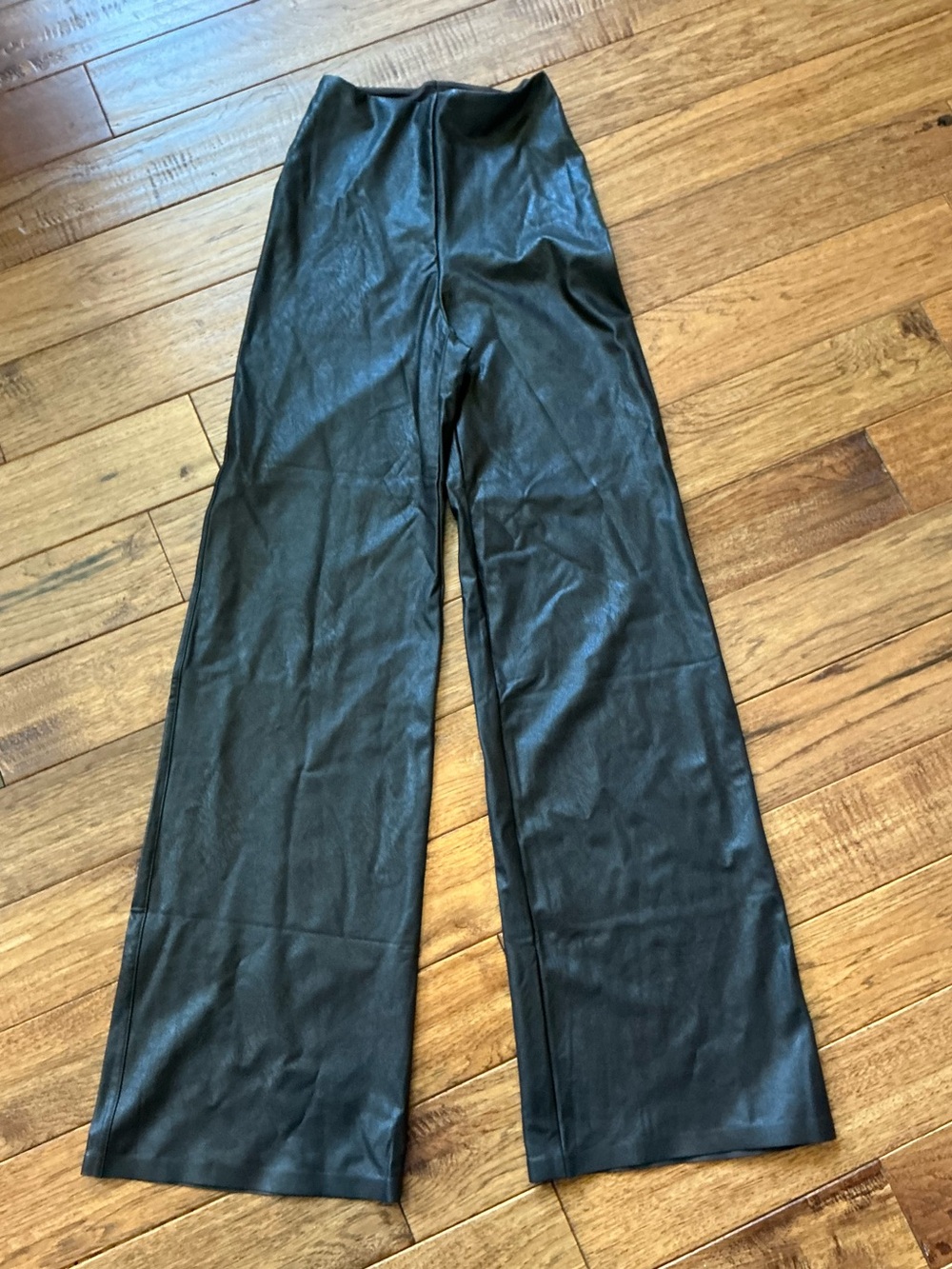 Commando Chocolate Brown Flare Faux Leather Legging, small
